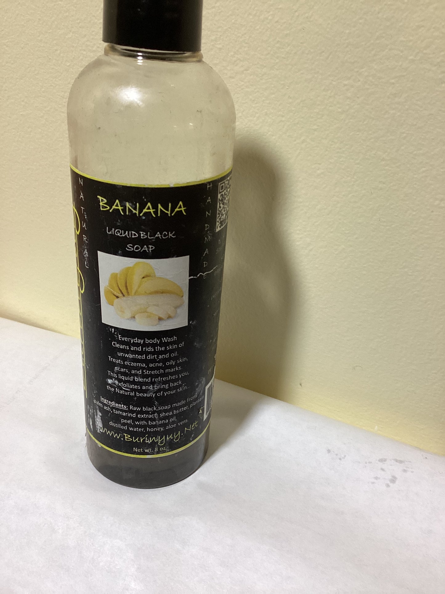 Liquid African Black Soap Banana scented
