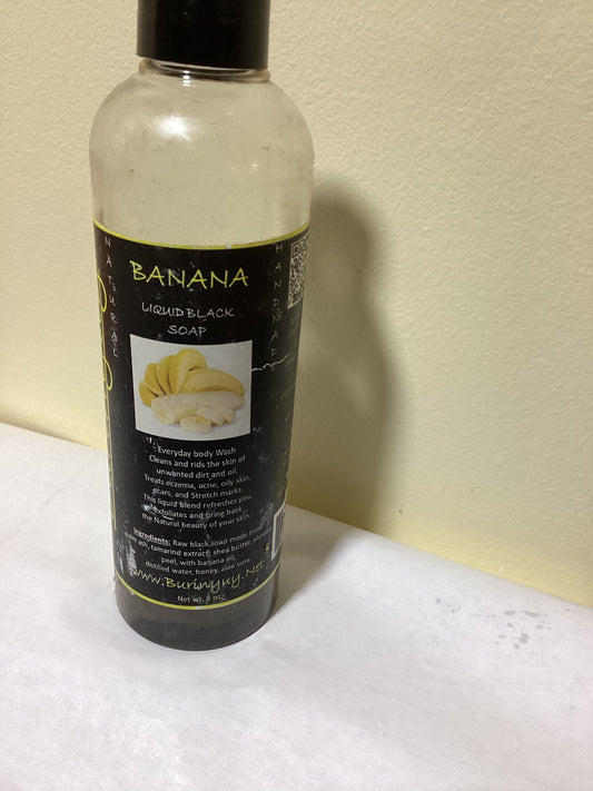 Liquid  African Black Soap Banana scented